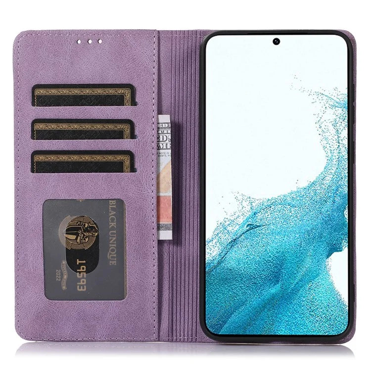 For Samsung Galaxy A05s 4G Case Anti-Scratch Phone Shell Magnetic Stand PU Leather Wallet Cover