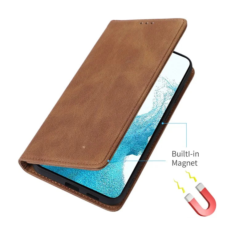 For Samsung Galaxy A05s 4G Case Anti-Scratch Phone Shell Magnetic Stand PU Leather Wallet Cover