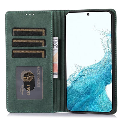 For Samsung Galaxy A14 5G / 4G Magnetic Stand Wallet Cover TPU+PU Leather Cell Phone Case