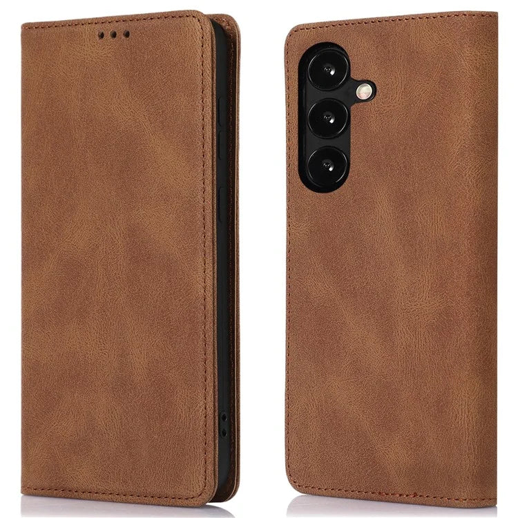 For Samsung Galaxy A14 5G / 4G Magnetic Stand Wallet Cover TPU+PU Leather Cell Phone Case
