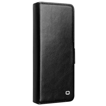 QIALINO For Samsung Galaxy Z Fold4 5G Genuine Cow Leather Case Wallet Magnetic Phone Cover