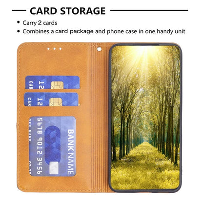 For Samsung Galaxy A55 5G Case Anti-Scratch Card Holder Magnetic PU Leather Cover