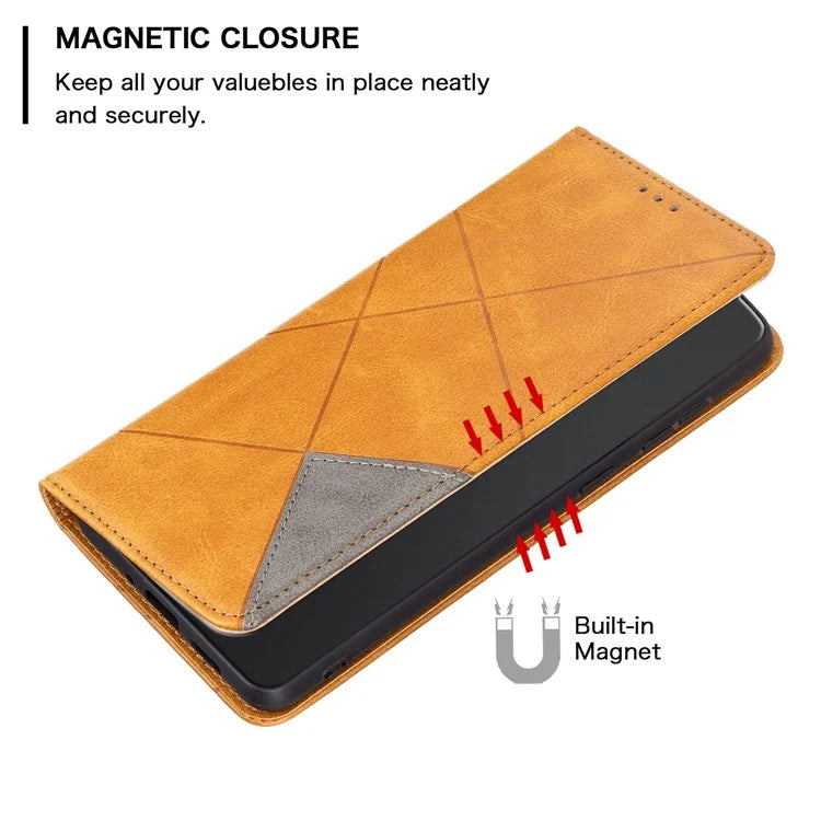 For Samsung Galaxy A55 5G Case Anti-Scratch Card Holder Magnetic PU Leather Cover