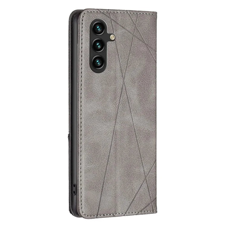 For Samsung Galaxy A55 5G Case Anti-Scratch Card Holder Magnetic PU Leather Cover