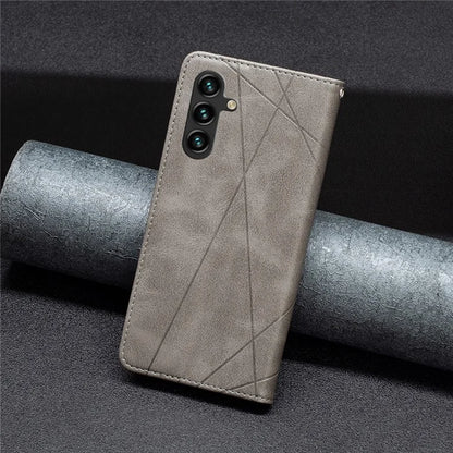 For Samsung Galaxy A55 5G Case Anti-Scratch Card Holder Magnetic PU Leather Cover