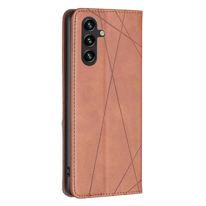 For Samsung Galaxy A55 5G Case Anti-Scratch Card Holder Magnetic PU Leather Cover