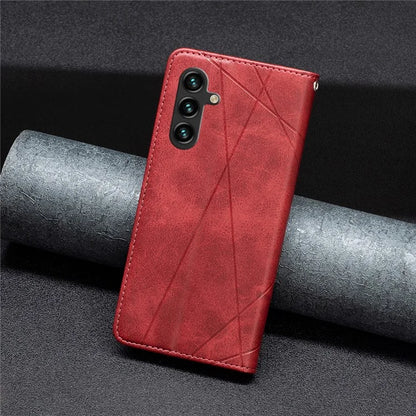 For Samsung Galaxy A55 5G Case Anti-Scratch Card Holder Magnetic PU Leather Cover
