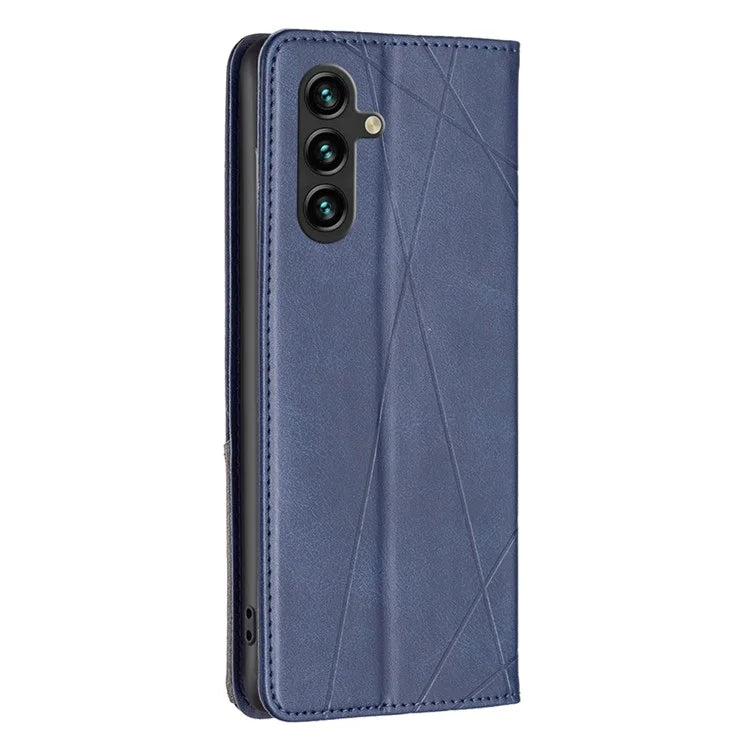 For Samsung Galaxy A55 5G Case Anti-Scratch Card Holder Magnetic PU Leather Cover