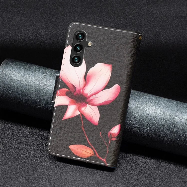 BF03 For Samsung Galaxy A55 5G Leather Case Magnetic Zipper Flip Phone Cover
