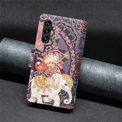 BF03 For Samsung Galaxy A55 5G Leather Case Magnetic Zipper Flip Phone Cover
