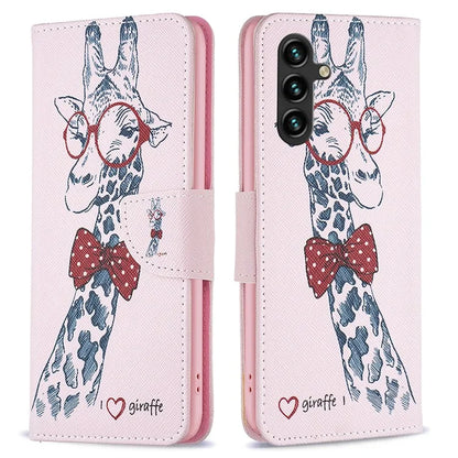 For Samsung Galaxy A55 5G PU Leather Flip Cover Pattern Printing Phone Case