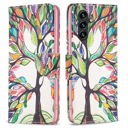 For Samsung Galaxy A55 5G PU Leather Flip Cover Pattern Printing Phone Case