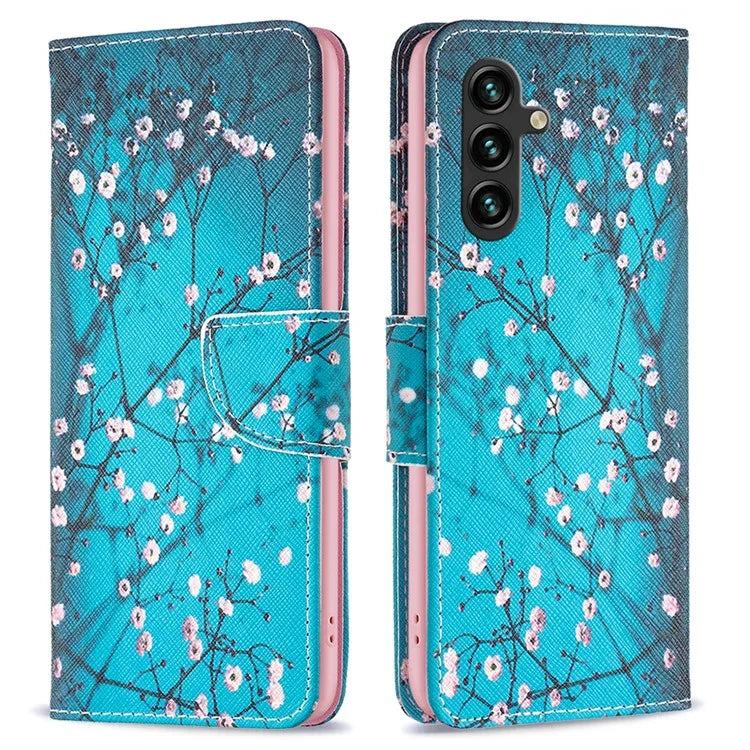 For Samsung Galaxy A55 5G PU Leather Flip Cover Pattern Printing Phone Case