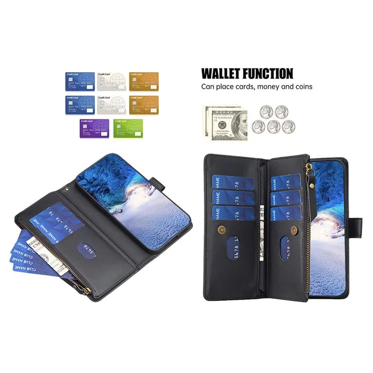 BF Style-19 for Samsung Galaxy A55 5G Phone Case Slim PU Leather Stand Phone Cover Wallet