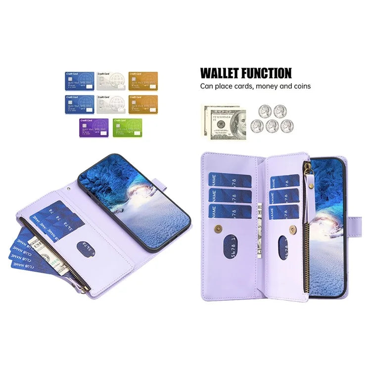 BF Style-19 for Samsung Galaxy A55 5G Phone Case Slim PU Leather Stand Phone Cover Wallet