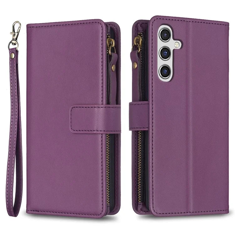 BF Style-19 for Samsung Galaxy A55 5G Phone Case Slim PU Leather Stand Phone Cover Wallet