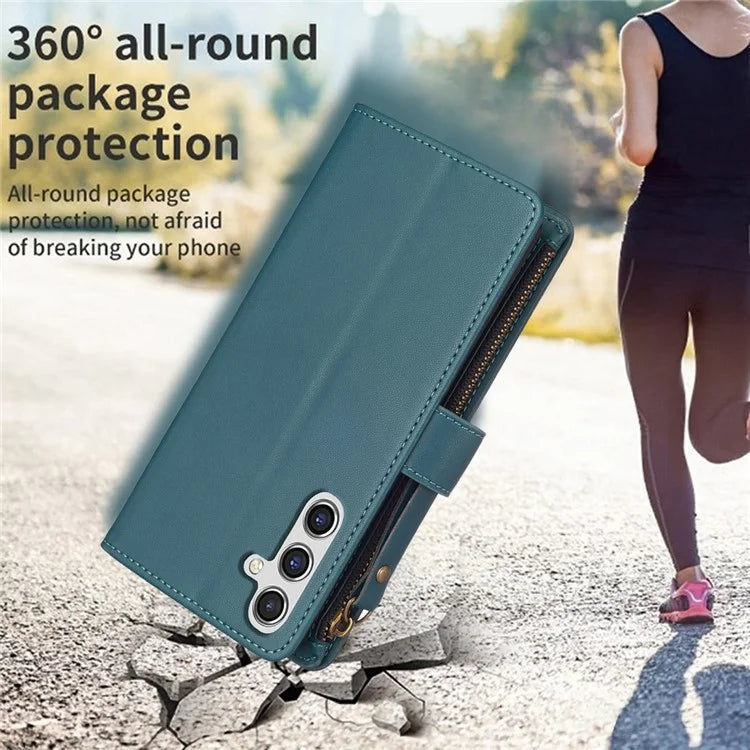 BF Style-19 for Samsung Galaxy A55 5G Phone Case Slim PU Leather Stand Phone Cover Wallet