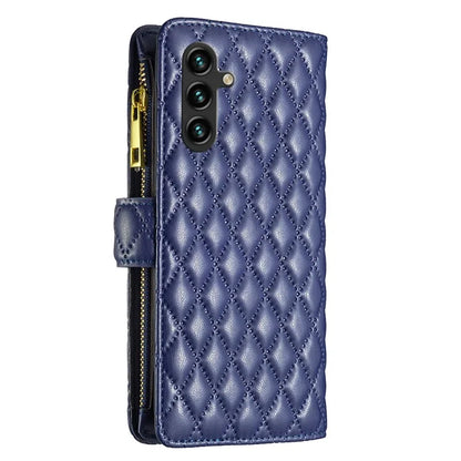 BINFEN COLOR BF Style-15 For Samsung Galaxy A55 5G Cell Phone Case Zipper Pocket Stand Protective Cover