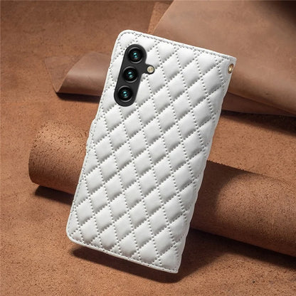 BINFEN COLOR BF Style-15 For Samsung Galaxy A55 5G Cell Phone Case Zipper Pocket Stand Protective Cover