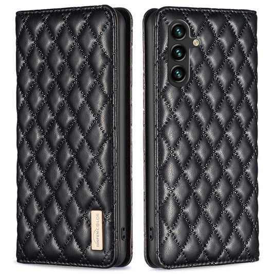 BINFEN COLOR BF Style-16 For Samsung Galaxy A55 5G Case Shockproof Leather Stand Card Slot Cover