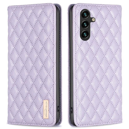 BINFEN COLOR BF Style-16 For Samsung Galaxy A55 5G Case Shockproof Leather Stand Card Slot Cover