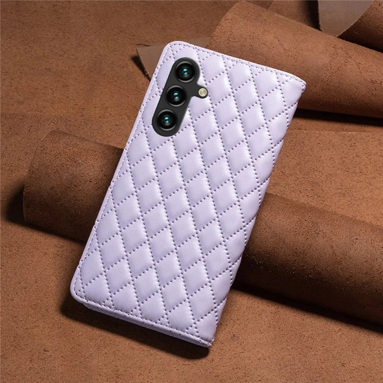 BINFEN COLOR BF Style-16 For Samsung Galaxy A55 5G Case Shockproof Leather Stand Card Slot Cover