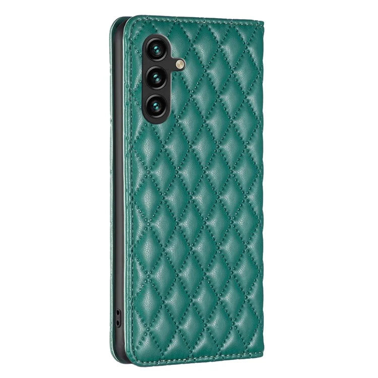 BINFEN COLOR BF Style-16 For Samsung Galaxy A55 5G Case Shockproof Leather Stand Card Slot Cover
