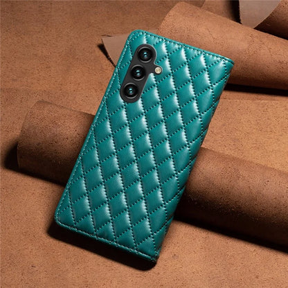 BINFEN COLOR BF Style-16 For Samsung Galaxy A55 5G Case Shockproof Leather Stand Card Slot Cover