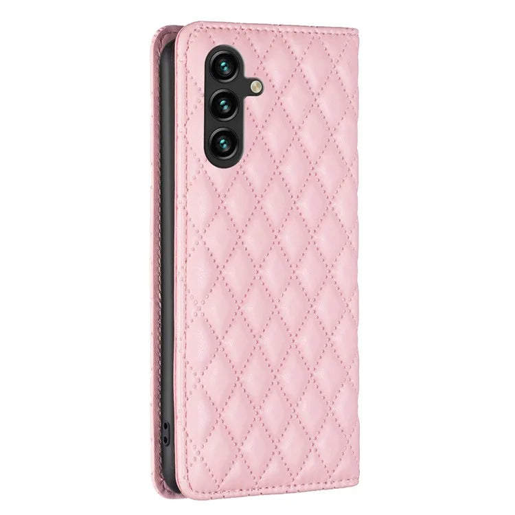 BINFEN COLOR BF Style-16 For Samsung Galaxy A55 5G Case Shockproof Leather Stand Card Slot Cover