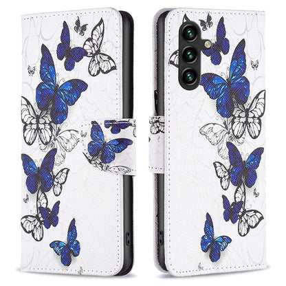 For Samsung Galaxy A55 5G Wallet Case PU Leather Pattern Printed Phone Cover