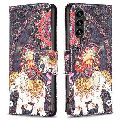 For Samsung Galaxy A55 5G Wallet Case PU Leather Pattern Printed Phone Cover