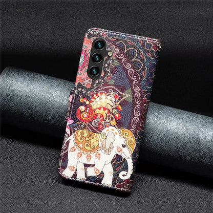 For Samsung Galaxy A55 5G Wallet Case PU Leather Pattern Printed Phone Cover