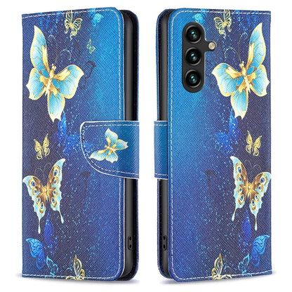 For Samsung Galaxy A55 5G Wallet Case PU Leather Pattern Printed Phone Cover