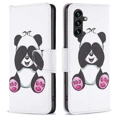 For Samsung Galaxy A55 5G Wallet Case PU Leather Pattern Printed Phone Cover
