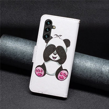 For Samsung Galaxy A55 5G Wallet Case PU Leather Pattern Printed Phone Cover
