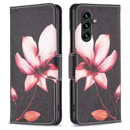 For Samsung Galaxy A55 5G Wallet Case PU Leather Pattern Printed Phone Cover