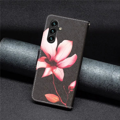 For Samsung Galaxy A55 5G Wallet Case PU Leather Pattern Printed Phone Cover