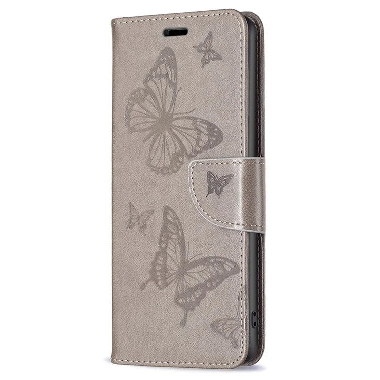 For Samsung Galaxy A55 5G Case Anti-fall Butterfly Imprinted Leather Mobile Phone Stand Cover