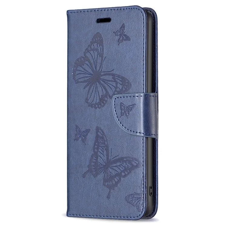 For Samsung Galaxy A55 5G Case Anti-fall Butterfly Imprinted Leather Mobile Phone Stand Cover