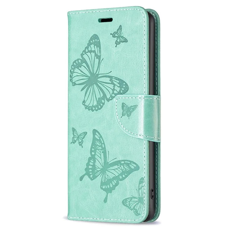 For Samsung Galaxy A55 5G Case Anti-fall Butterfly Imprinted Leather Mobile Phone Stand Cover