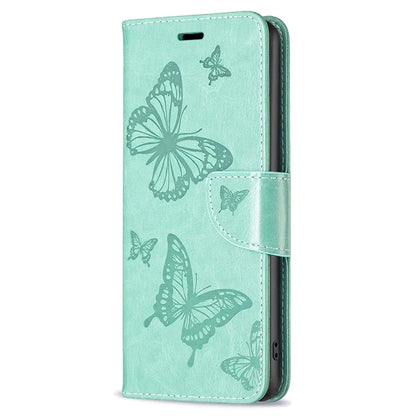 For Samsung Galaxy A55 5G Case Anti-fall Butterfly Imprinted Leather Mobile Phone Stand Cover