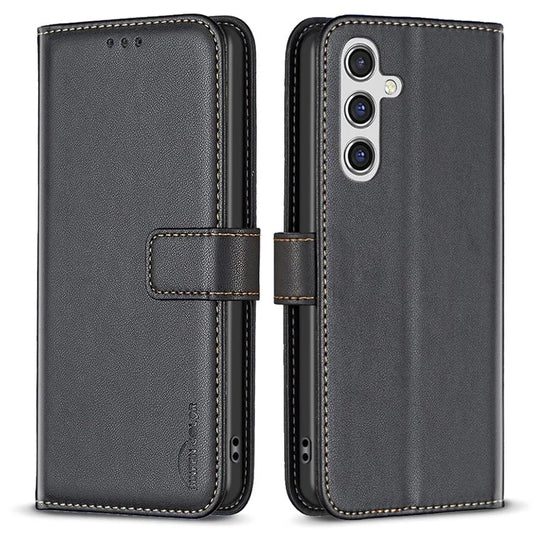 BINFEN COLOR BF17 For Samsung Galaxy A55 5G Flip Case PU Leather All Inclusive Phone Cover