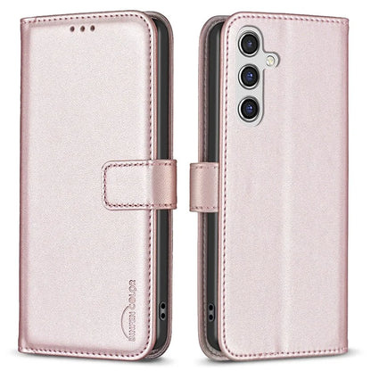 BINFEN COLOR BF17 For Samsung Galaxy A55 5G Flip Case PU Leather All Inclusive Phone Cover