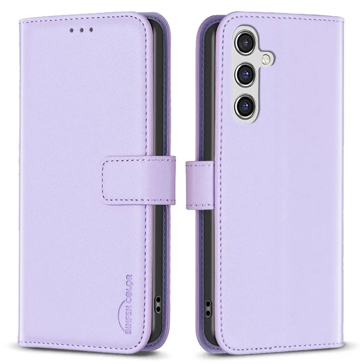 BINFEN COLOR BF17 For Samsung Galaxy A55 5G Flip Case PU Leather All Inclusive Phone Cover