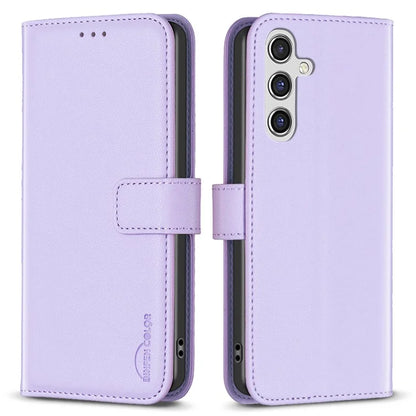 BINFEN COLOR BF17 For Samsung Galaxy A55 5G Flip Case PU Leather All Inclusive Phone Cover