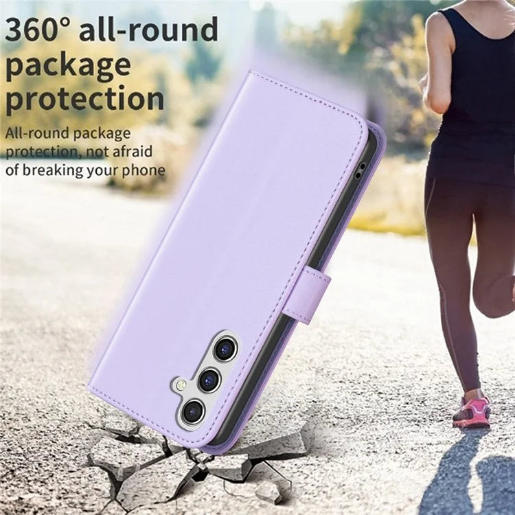 BINFEN COLOR BF17 For Samsung Galaxy A55 5G Flip Case PU Leather All Inclusive Phone Cover