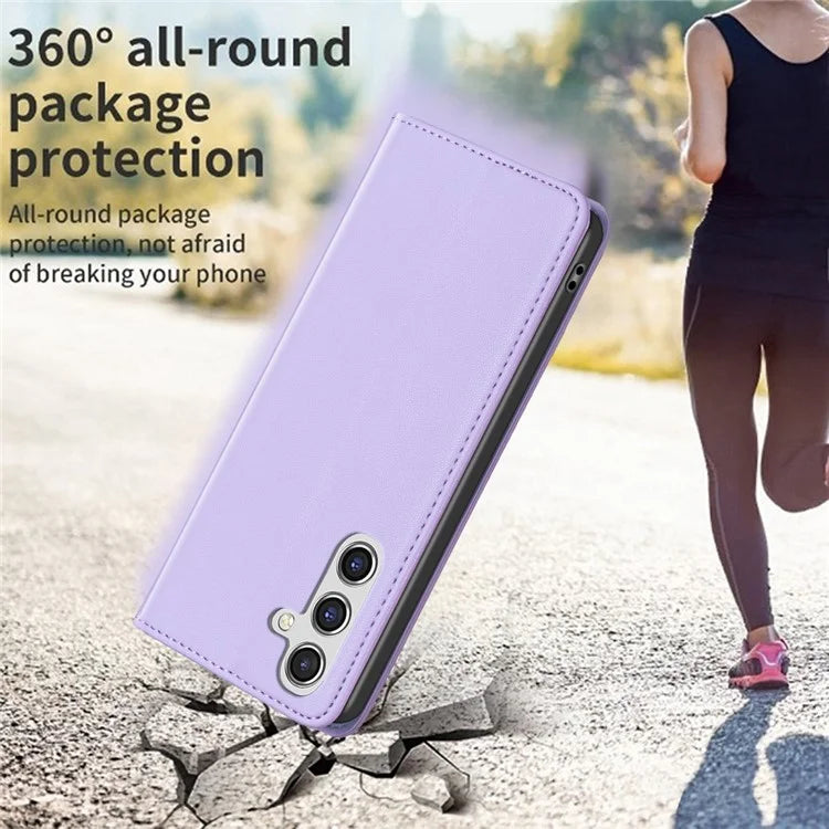 BINFEN COLOR BF18 For Samsung Galaxy A55 5G Leather Case Flip Phone Cover with Card Holder