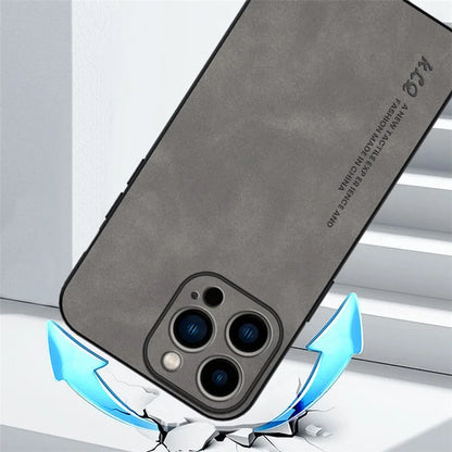 KLQ For iPhone 14 Pro Case Solid Color PU Leather + TPU Phone Cover
