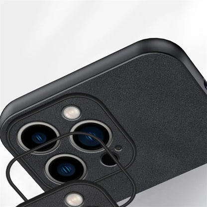 KLQ For iPhone 14 Pro Case Solid Color PU Leather + TPU Phone Cover