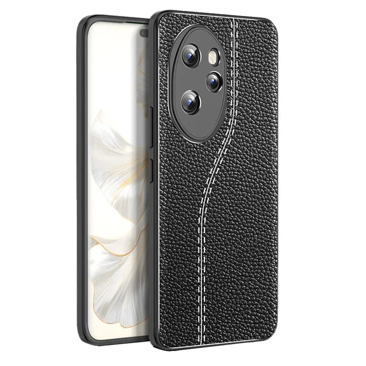 For Honor 100 Pro 5G Slim TPU Case Litchi Texture Protective Phone Cover
